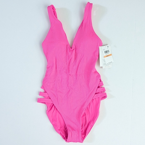 BECCA Other - BECCA Fine Line Sophie One-Piece Swimsuit, Pink Punch, Women's Small